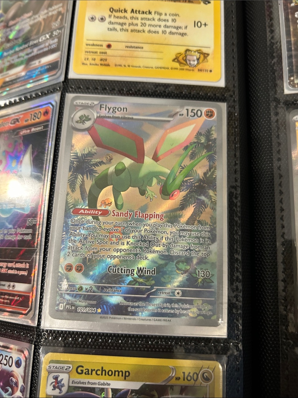Pokemon Flygon Holographic — Green and Red Artwork